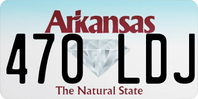AR license plate 470LDJ