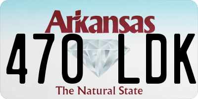 AR license plate 470LDK