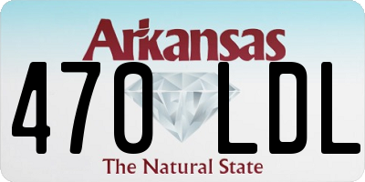 AR license plate 470LDL