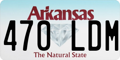 AR license plate 470LDM