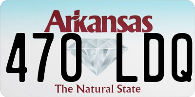 AR license plate 470LDQ