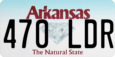 AR license plate 470LDR