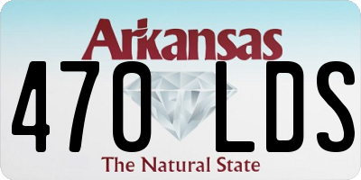 AR license plate 470LDS