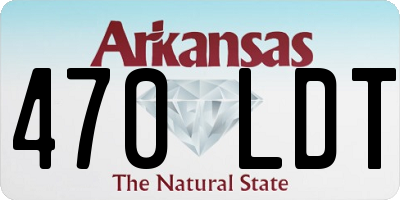AR license plate 470LDT