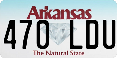 AR license plate 470LDU