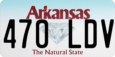 AR license plate 470LDV