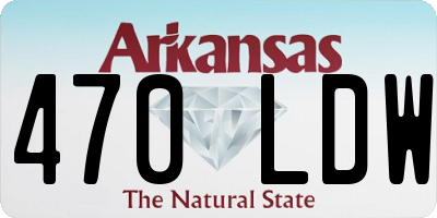 AR license plate 470LDW
