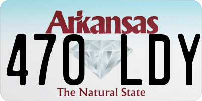 AR license plate 470LDY