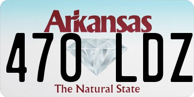 AR license plate 470LDZ