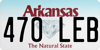 AR license plate 470LEB
