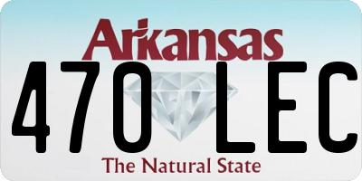 AR license plate 470LEC