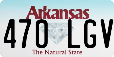 AR license plate 470LGV