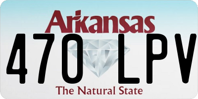 AR license plate 470LPV