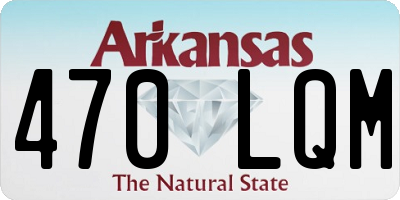 AR license plate 470LQM