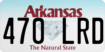 AR license plate 470LRD