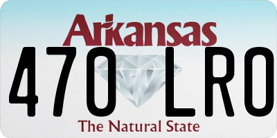 AR license plate 470LRO