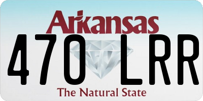 AR license plate 470LRR