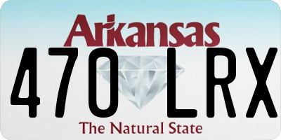 AR license plate 470LRX