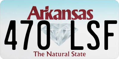 AR license plate 470LSF