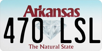 AR license plate 470LSL