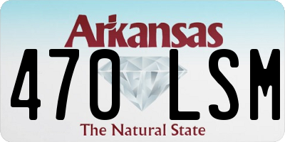 AR license plate 470LSM
