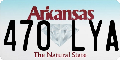 AR license plate 470LYA