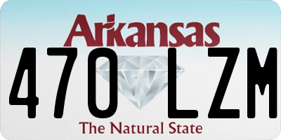 AR license plate 470LZM