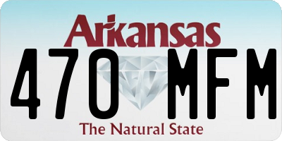 AR license plate 470MFM