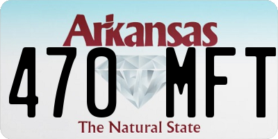 AR license plate 470MFT