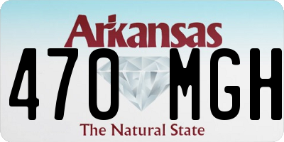 AR license plate 470MGH