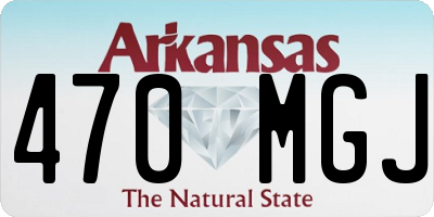 AR license plate 470MGJ