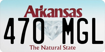 AR license plate 470MGL