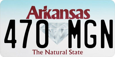 AR license plate 470MGN