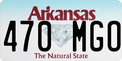AR license plate 470MGO