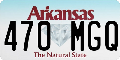 AR license plate 470MGQ