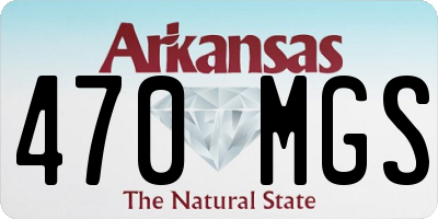 AR license plate 470MGS
