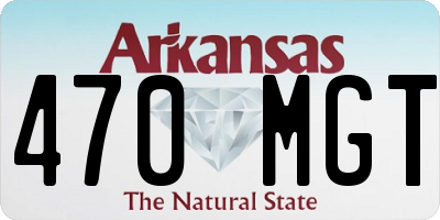 AR license plate 470MGT