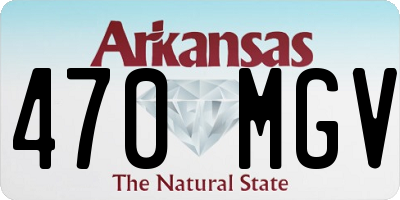 AR license plate 470MGV