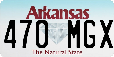 AR license plate 470MGX
