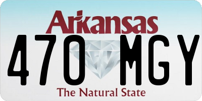 AR license plate 470MGY
