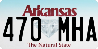 AR license plate 470MHA