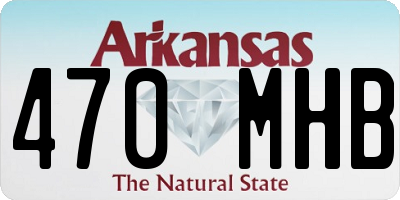 AR license plate 470MHB