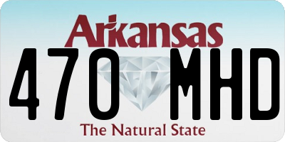AR license plate 470MHD