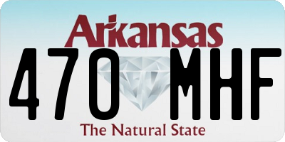 AR license plate 470MHF