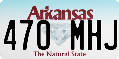 AR license plate 470MHJ