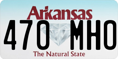 AR license plate 470MHO
