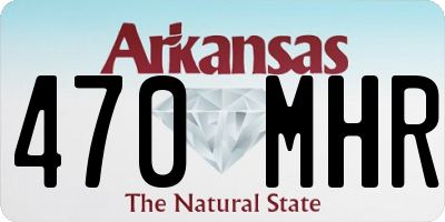 AR license plate 470MHR