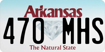 AR license plate 470MHS