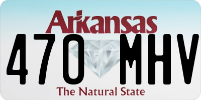 AR license plate 470MHV