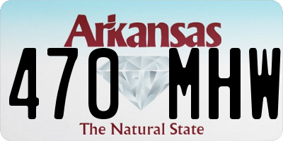 AR license plate 470MHW